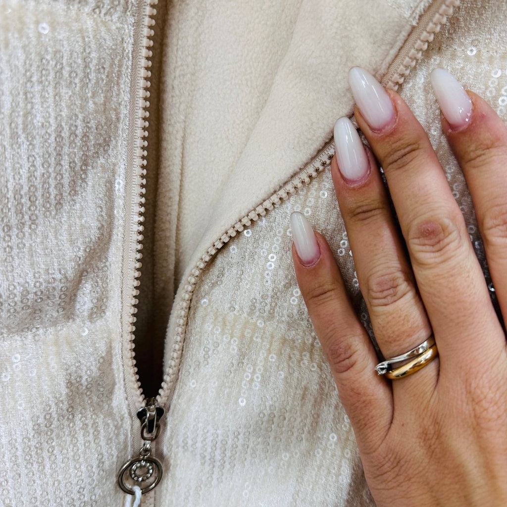 Giubbotto Piette Avorio - Piccole Canaglie - PC22836