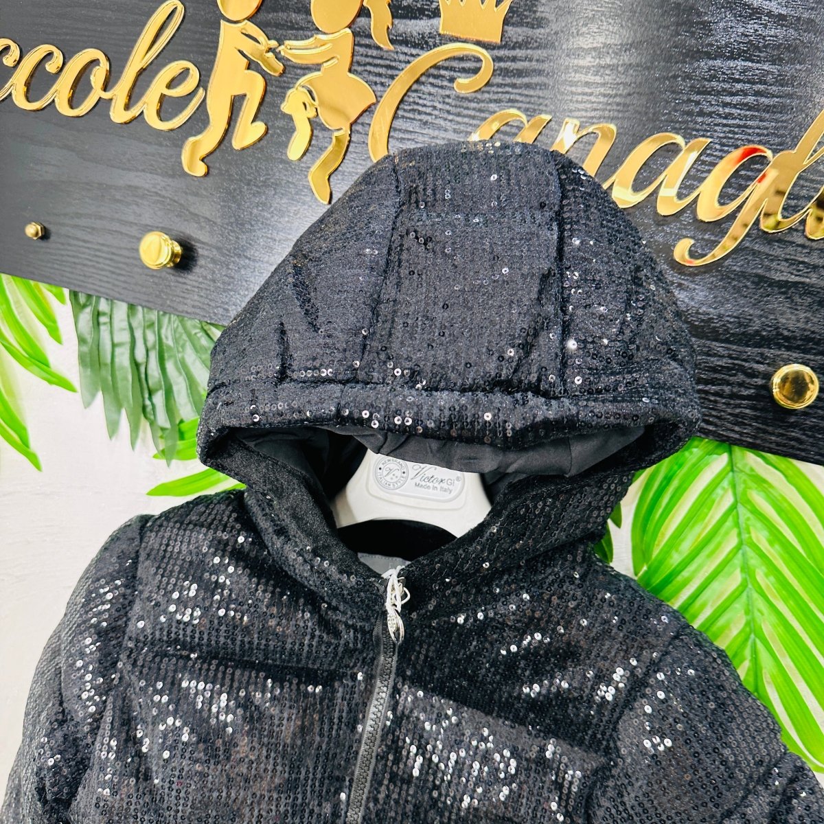 Giubbotto Piette Nero - Piccole Canaglie - PC22841