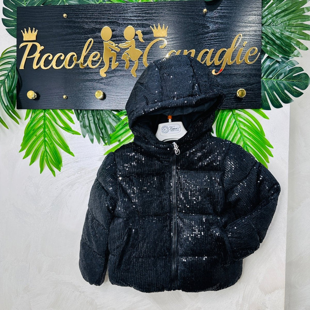 Giubbotto Piette Nero - Piccole Canaglie - PC22841
