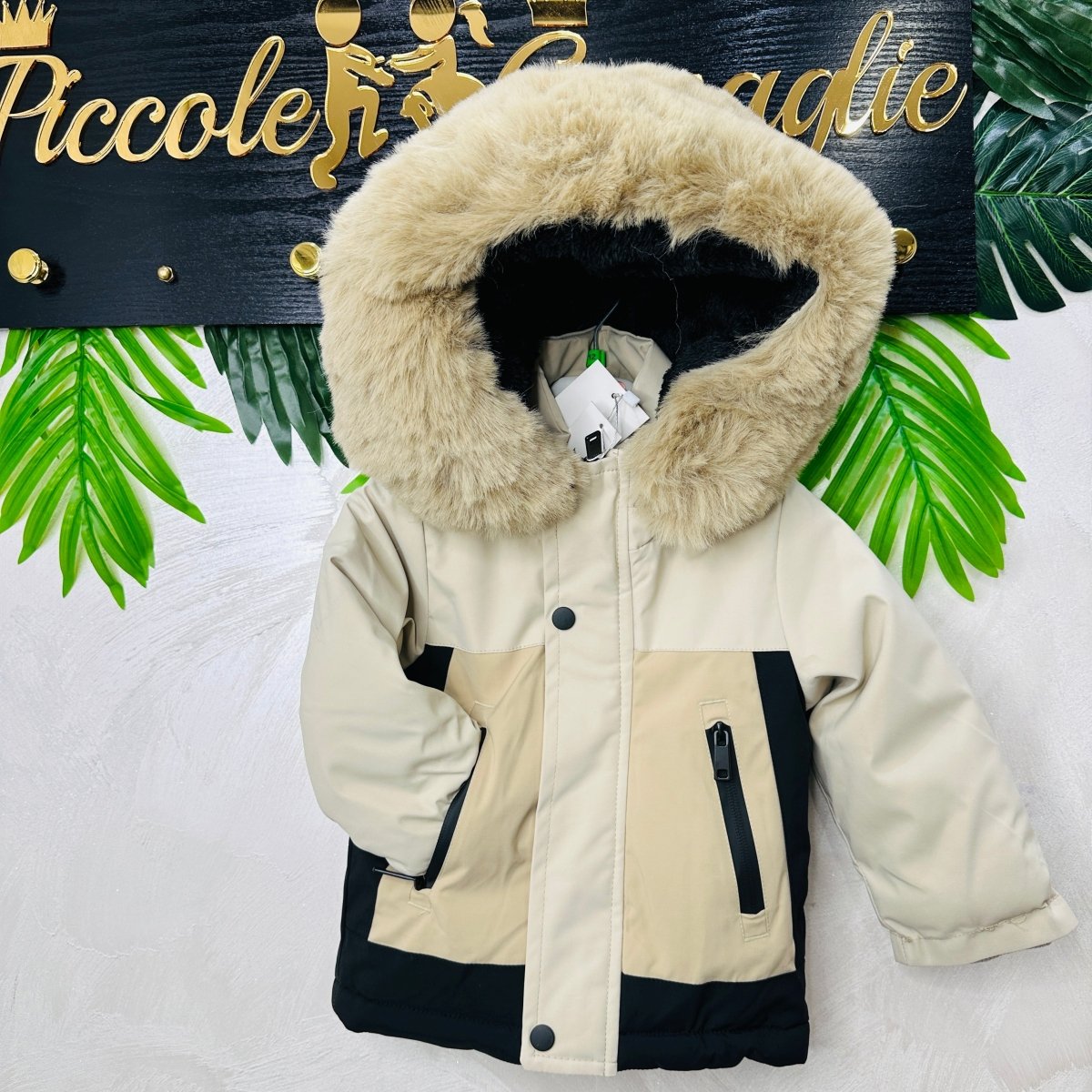 Giubbotto Tricolor Begie - Piccole Canaglie - PC22846