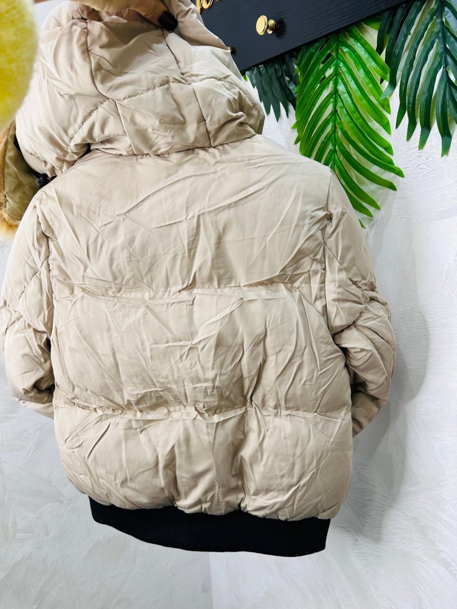 Giubbotto “Winter Luxe” Beige - Piccole Canaglie - PC23858