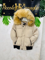 Giubbotto “Winter Luxe” Beige - Piccole Canaglie - PC23858
