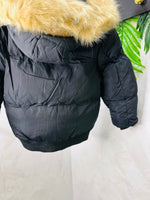 Giubbotto “Winter Luxe” nero - Piccole Canaglie - PC23853