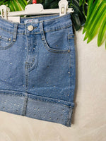 Gonna in jeans brillantini 7815 - Piccole Canaglie - PC26232