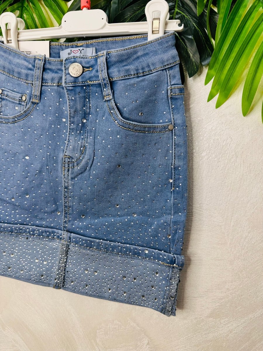 Gonna in jeans brillantini 7815 - Piccole Canaglie - PC26232