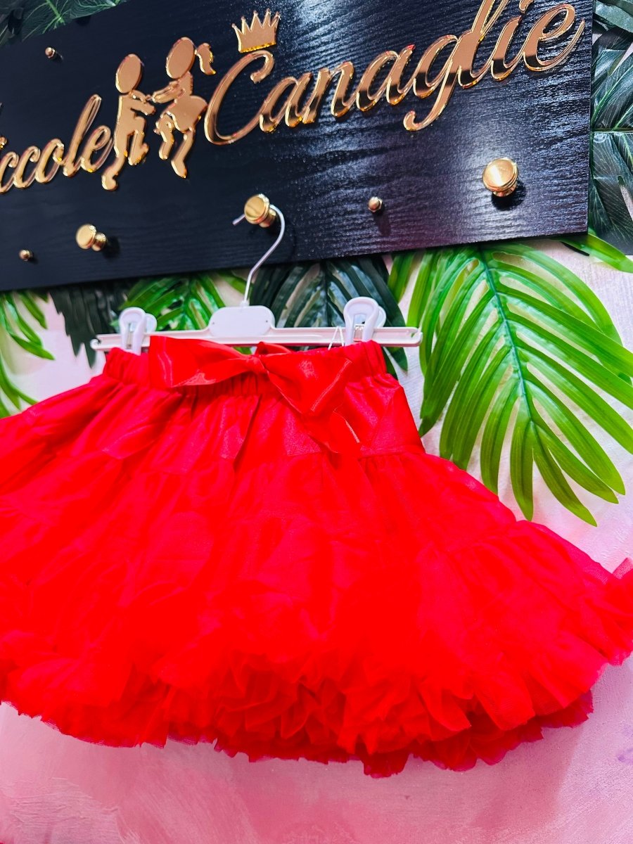 Gonna in tulle Rossa Luxury - Piccole Canaglie - PC23933