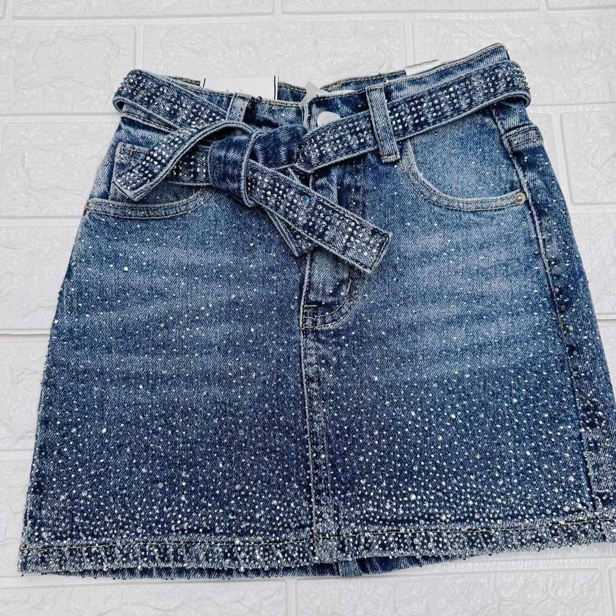Gonna Jeans Bimba Brillantini Z54 - Piccole Canaglie - PC20441