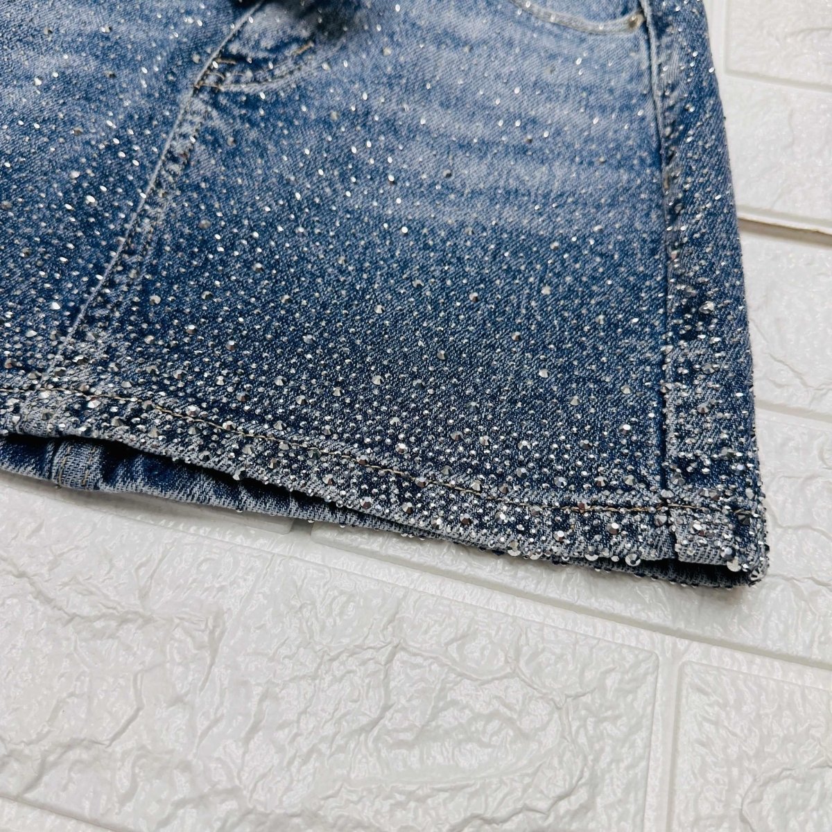 Gonna Jeans Bimba Brillantini Z54 - Piccole Canaglie - PC20441