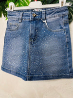 Gonna Jeans Brillantinata - Piccole Canaglie - PC24797