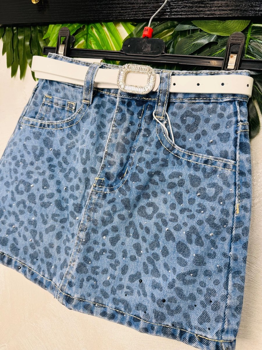 Gonna jeans Style Animalier - Piccole Canaglie - PC24803