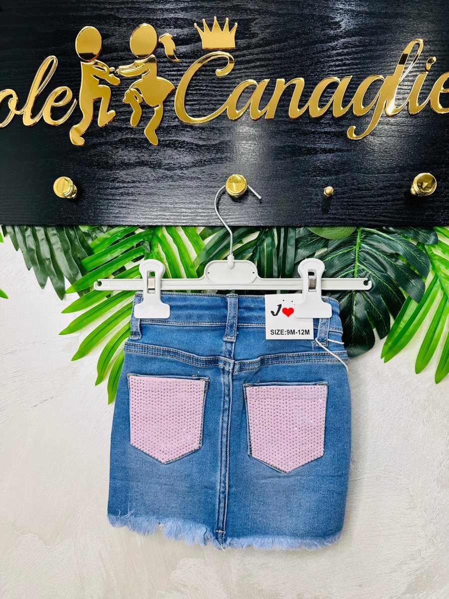 Gonna Taschino Brillantini Rosa - Piccole Canaglie - PC27285