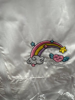 Grembiule Bianco Asilo Arcobaleno 🌈 F3931 Con Cerniera - Piccole Canaglie - PC30068
