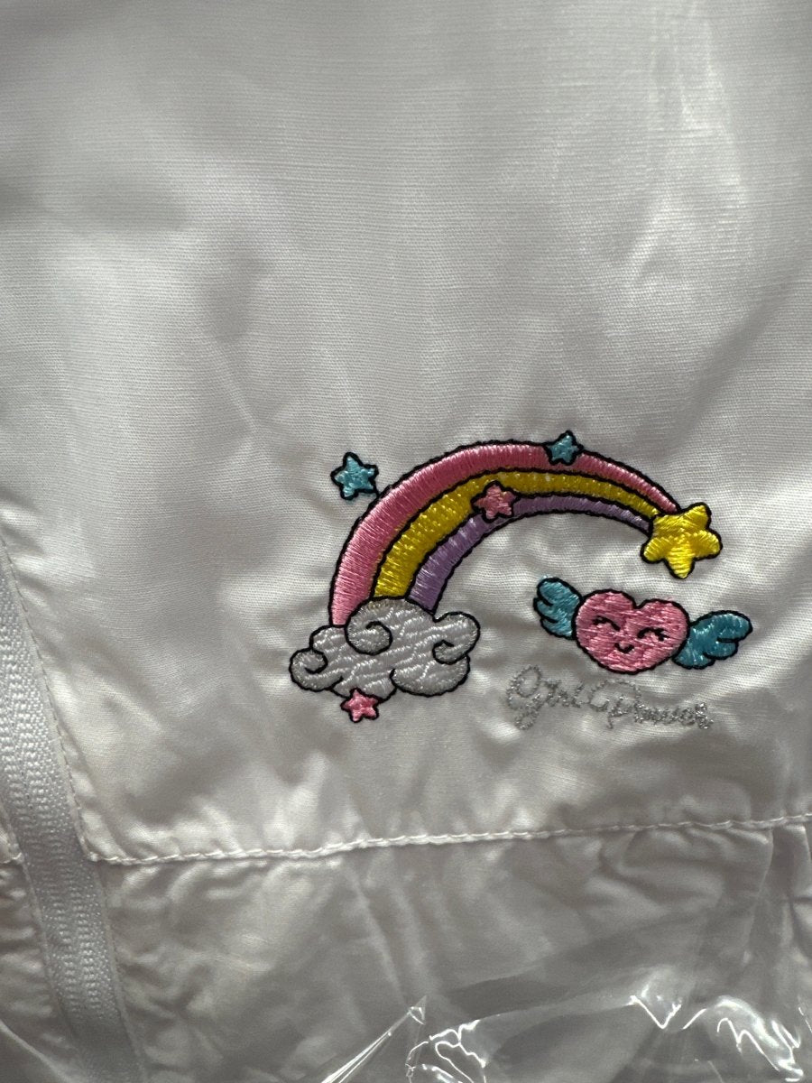 Grembiule Bianco Asilo Arcobaleno 🌈 F3931 Con Cerniera - Piccole Canaglie - PC30068