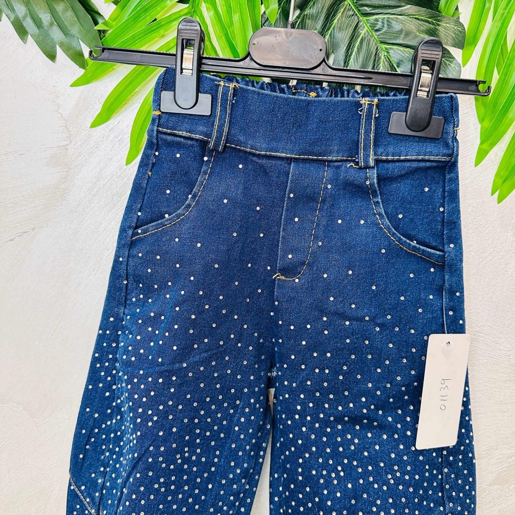 Jeans Ballon Brillantini mesi - Piccole Canaglie - PC21565