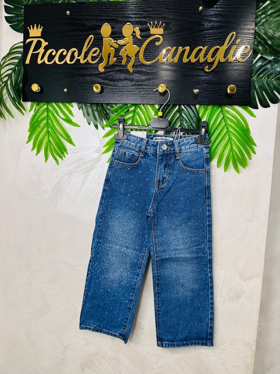 Jeans Brillantini slavato 8083 - Piccole Canaglie - PC23164