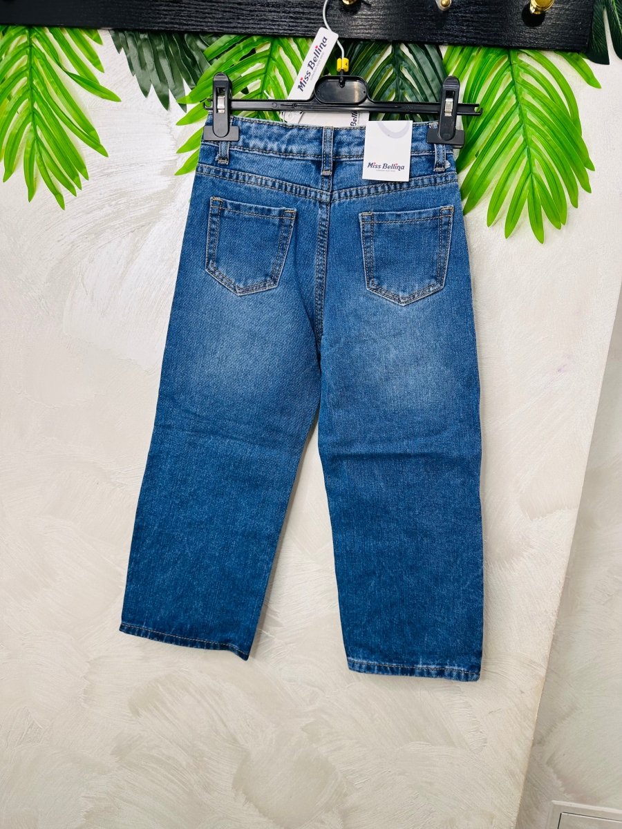 Jeans Brillantini slavato 8083 - Piccole Canaglie - PC23164