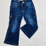 Jeans cargo a zampa - Piccole Canaglie - PC20906