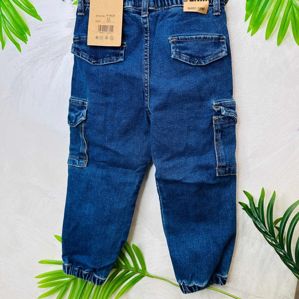 Jeans Cargo Blu - Piccole Canaglie - PC21457