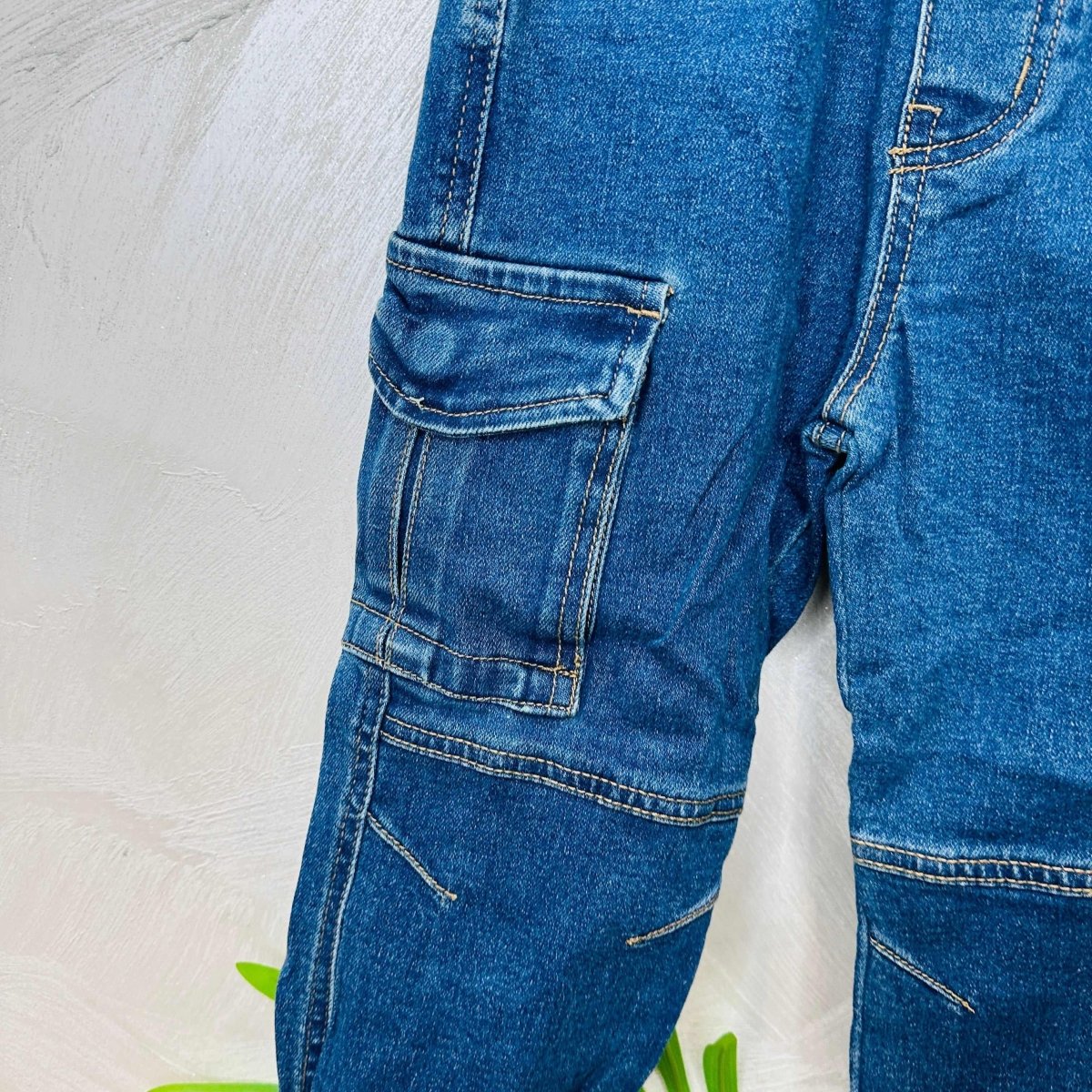 Jeans Cargo Blu - Piccole Canaglie - PC21457