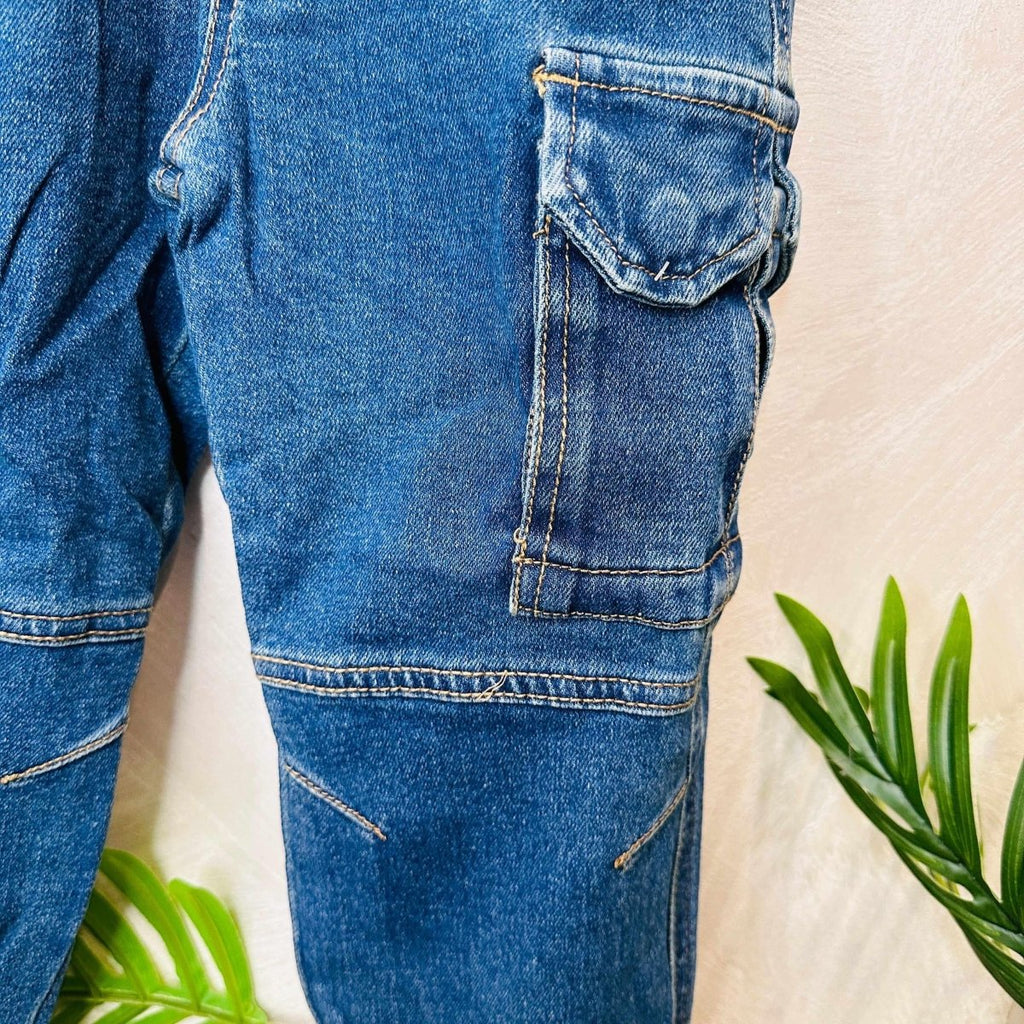 Jeans Cargo Blu - Piccole Canaglie - PC21457