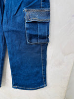 Jeans Cargo Brillantini - Piccole Canaglie - PC23148