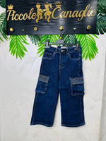 Jeans Cargo Brillantini - Piccole Canaglie - PC23148