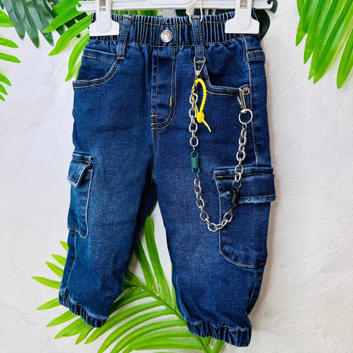 Jeans Cargo mesi - Piccole Canaglie - PC21427