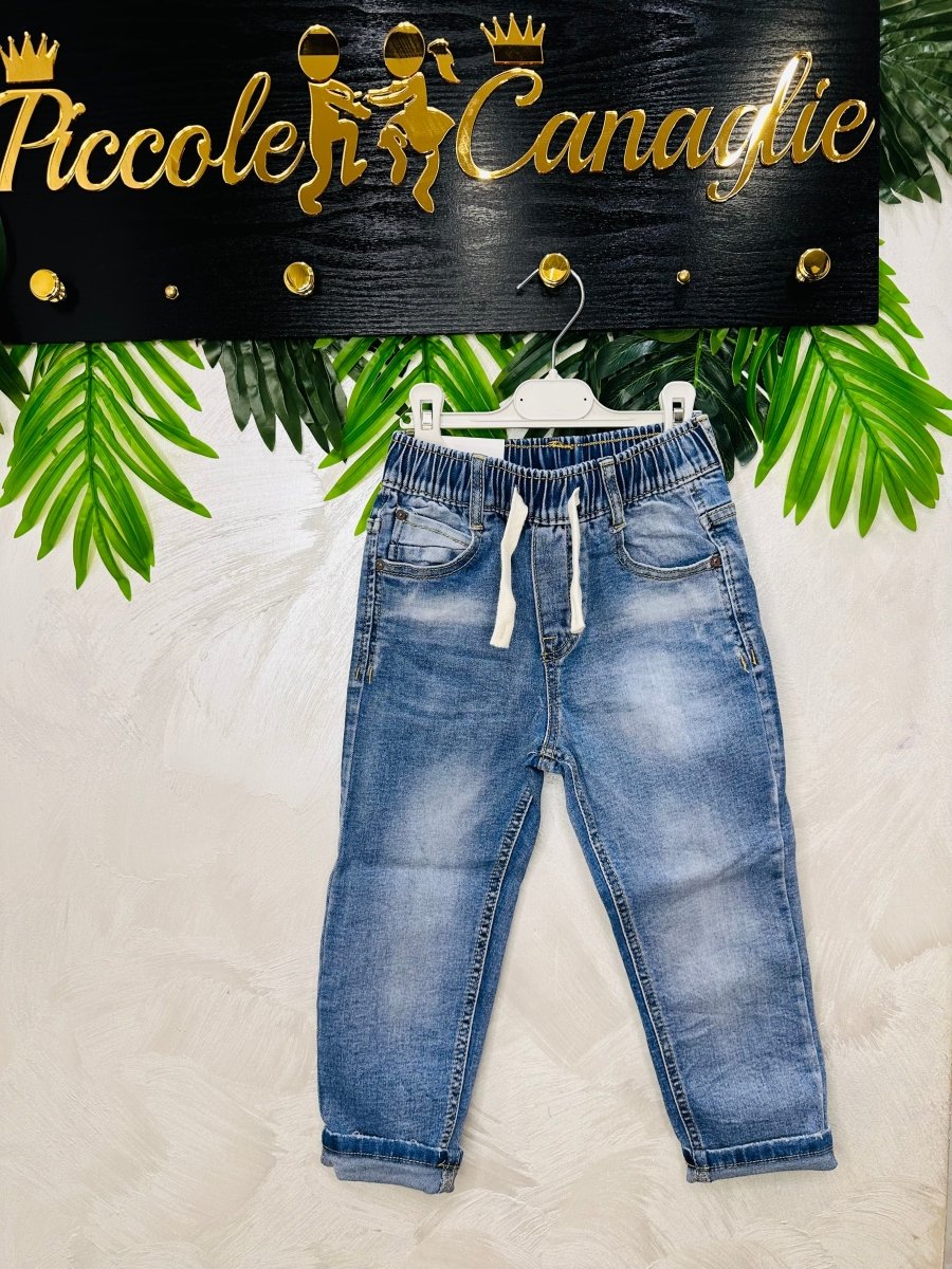 Jeans elasticizzato con elastico 6769 - Piccole Canaglie - PC25798