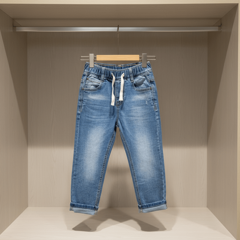 Jeans Elasticizzato Con Elastico 6769 - Piccole Canaglie - PC25798
