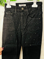 Jeans nero Brillantini elasticizzato - Piccole Canaglie - PC24336