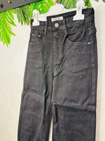 Jeans nero Brillantini elasticizzato - Piccole Canaglie - PC24336