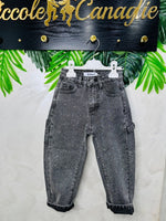 Jeans Nero Brillantini Io Chico A6061 - Piccole Canaglie - PC27394
