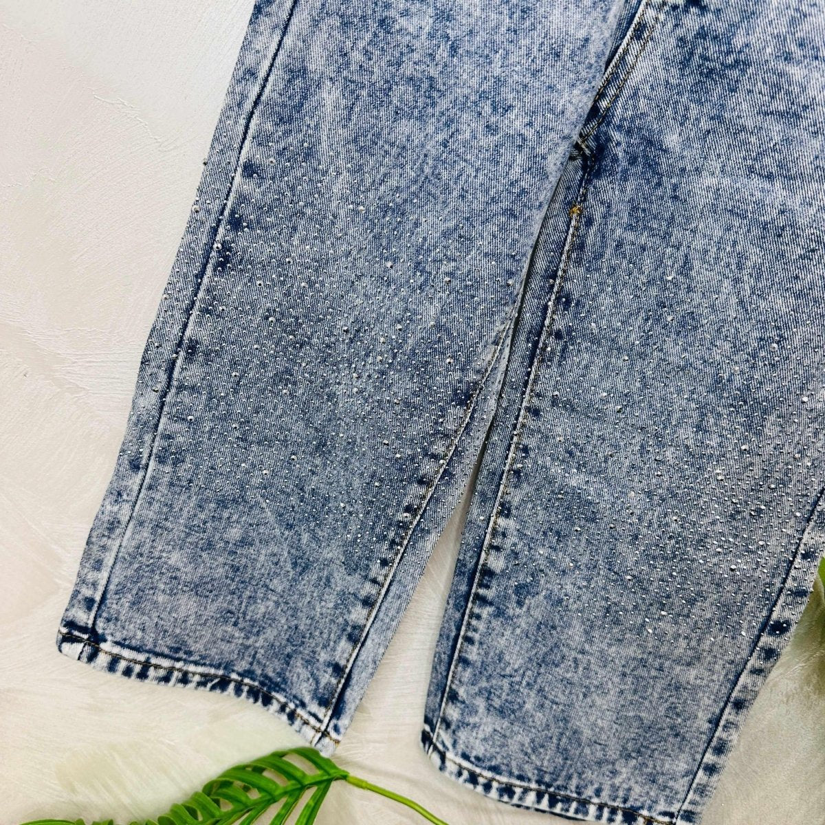 Jeans Sfumato Chiaro brillantini - Piccole Canaglie - PC21707