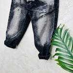 Jeans Slavato Nero - Piccole Canaglie - PC22217