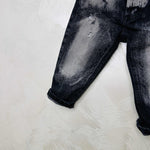 Jeans Slavato Nero - Piccole Canaglie - PC22217