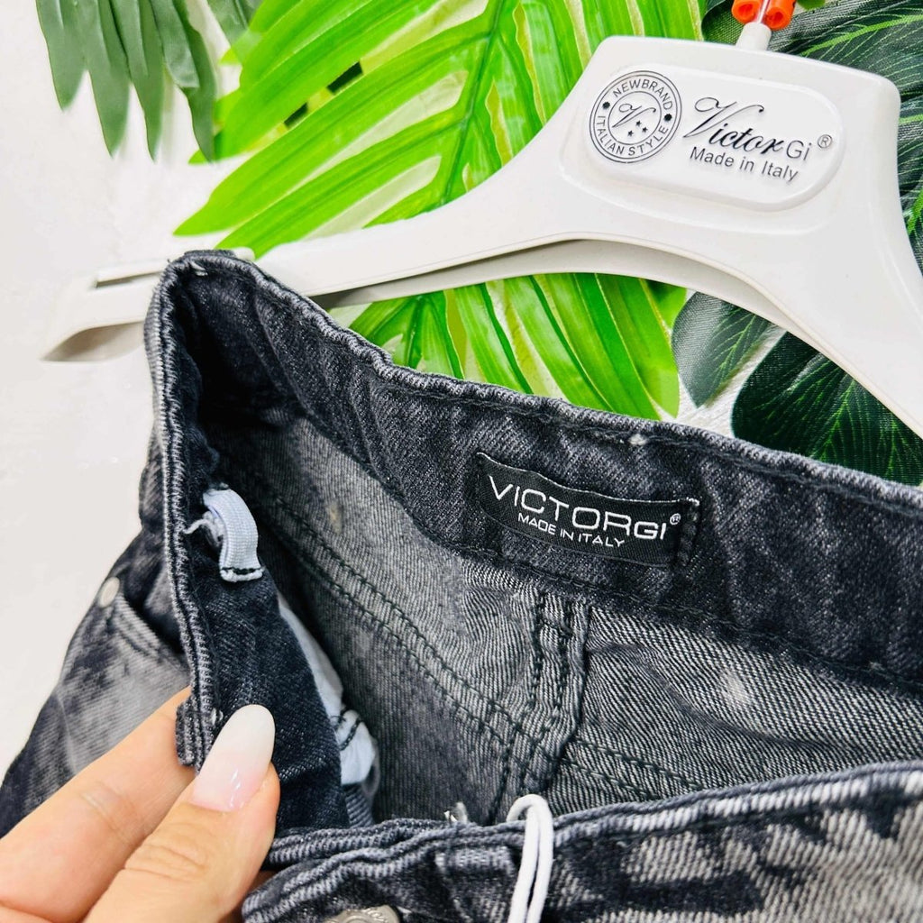 Jeans Slavato Nero - Piccole Canaglie - PC22217