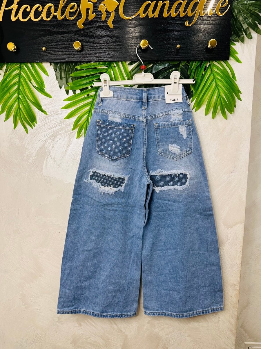 Jeans Taschino Argento 7804 - Piccole Canaglie - PC26624