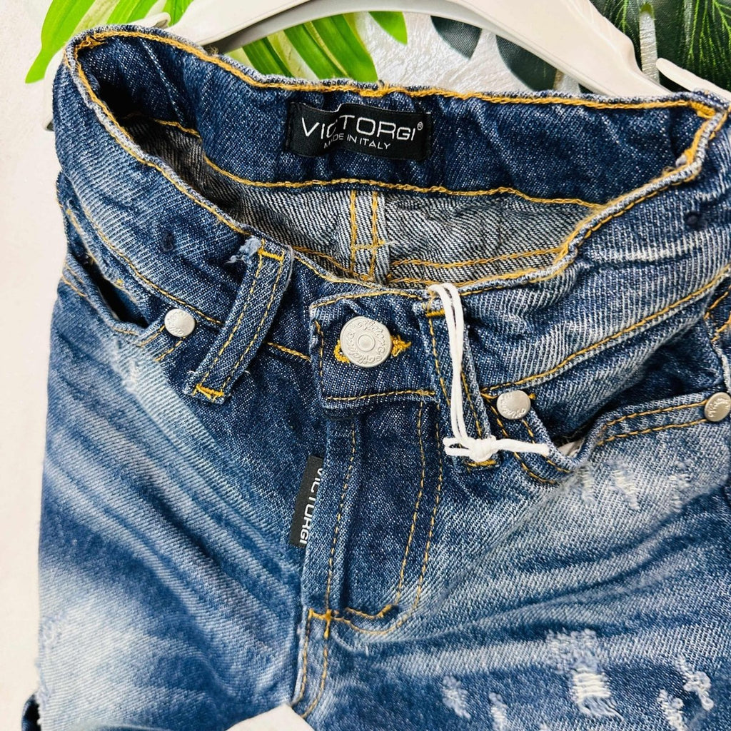 Jeans VictorGi blu mesi - Piccole Canaglie - PC21638