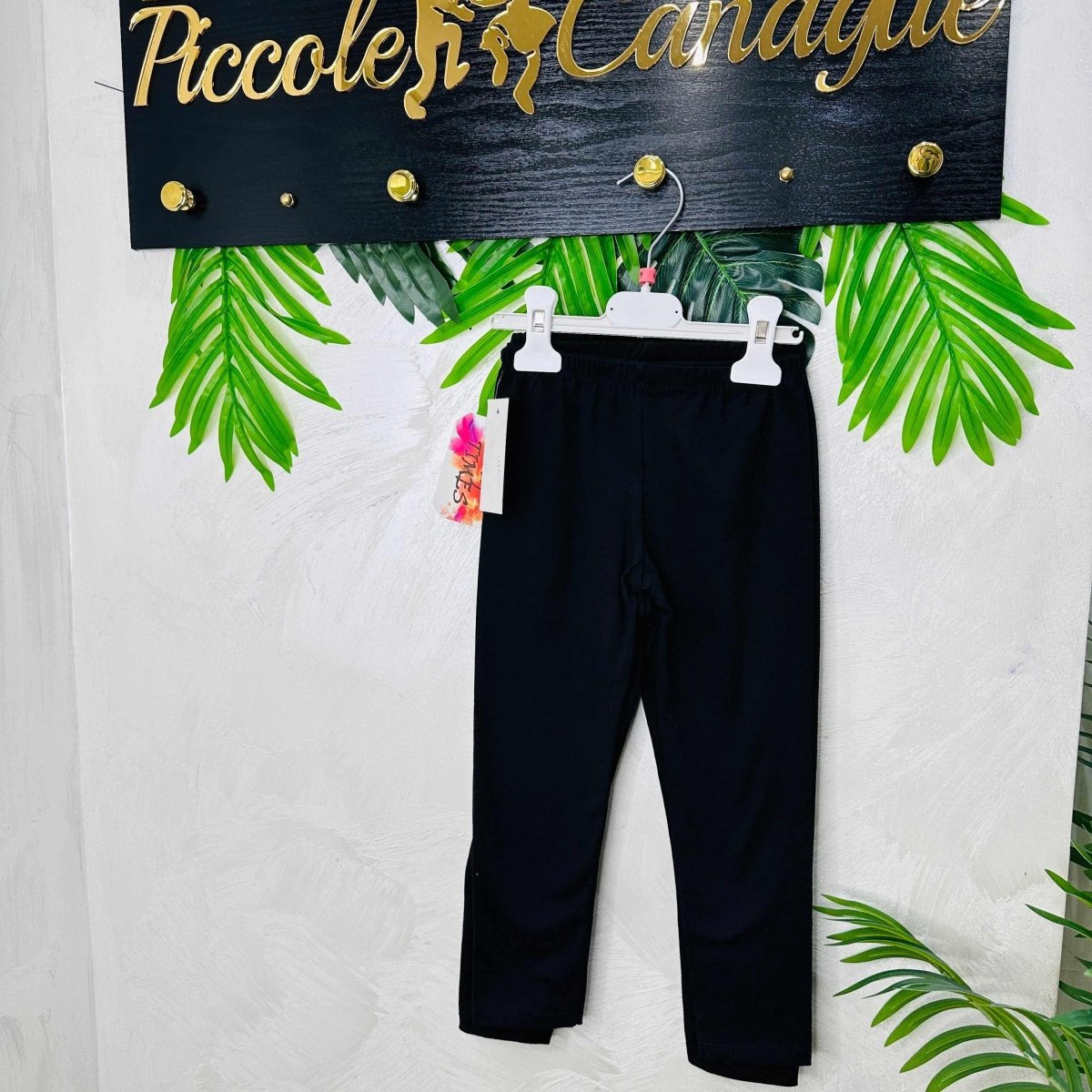 Leggins Nero Cotone - Piccole Canaglie - PC21805