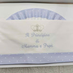 Lenzuola carrozzina celeste ART LC015020 - Piccole Canaglie - PC20504