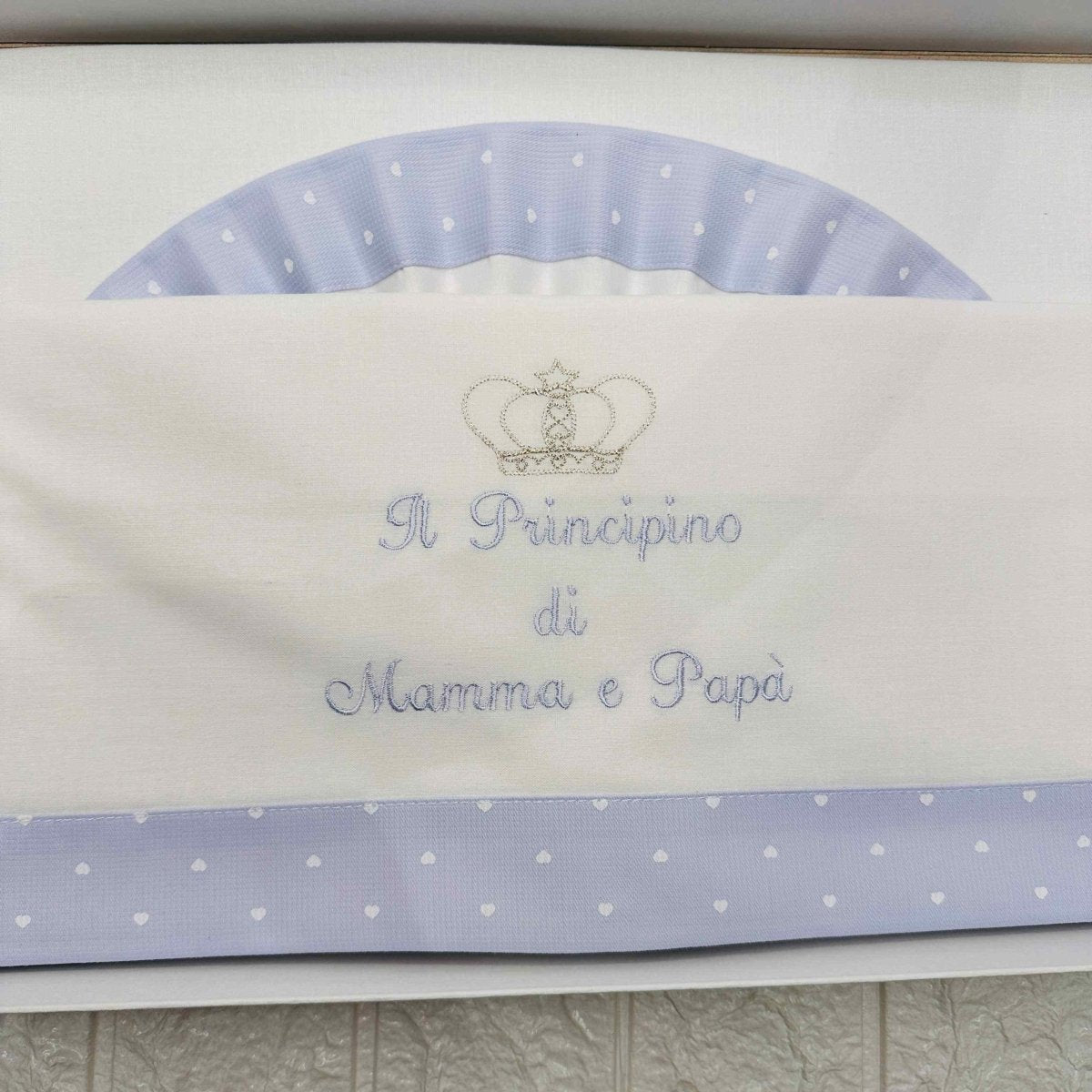 Lenzuola carrozzina celeste ART LC015020 - Piccole Canaglie - PC20504