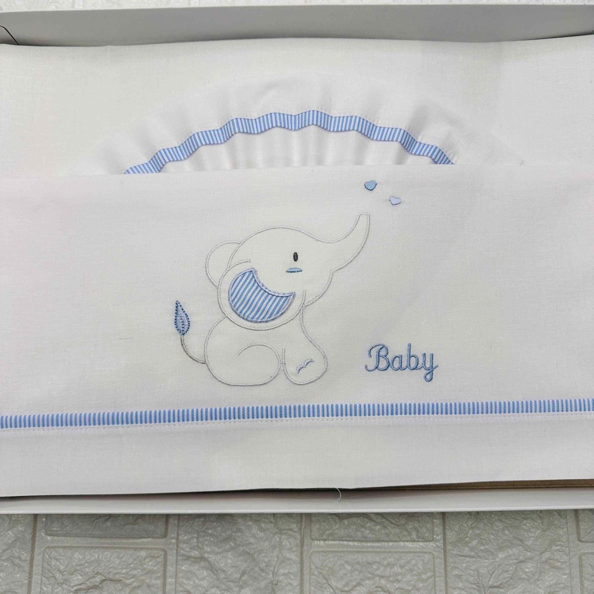 Lenzuola carrozzina celeste ART LC015158 - Piccole Canaglie - PC20505