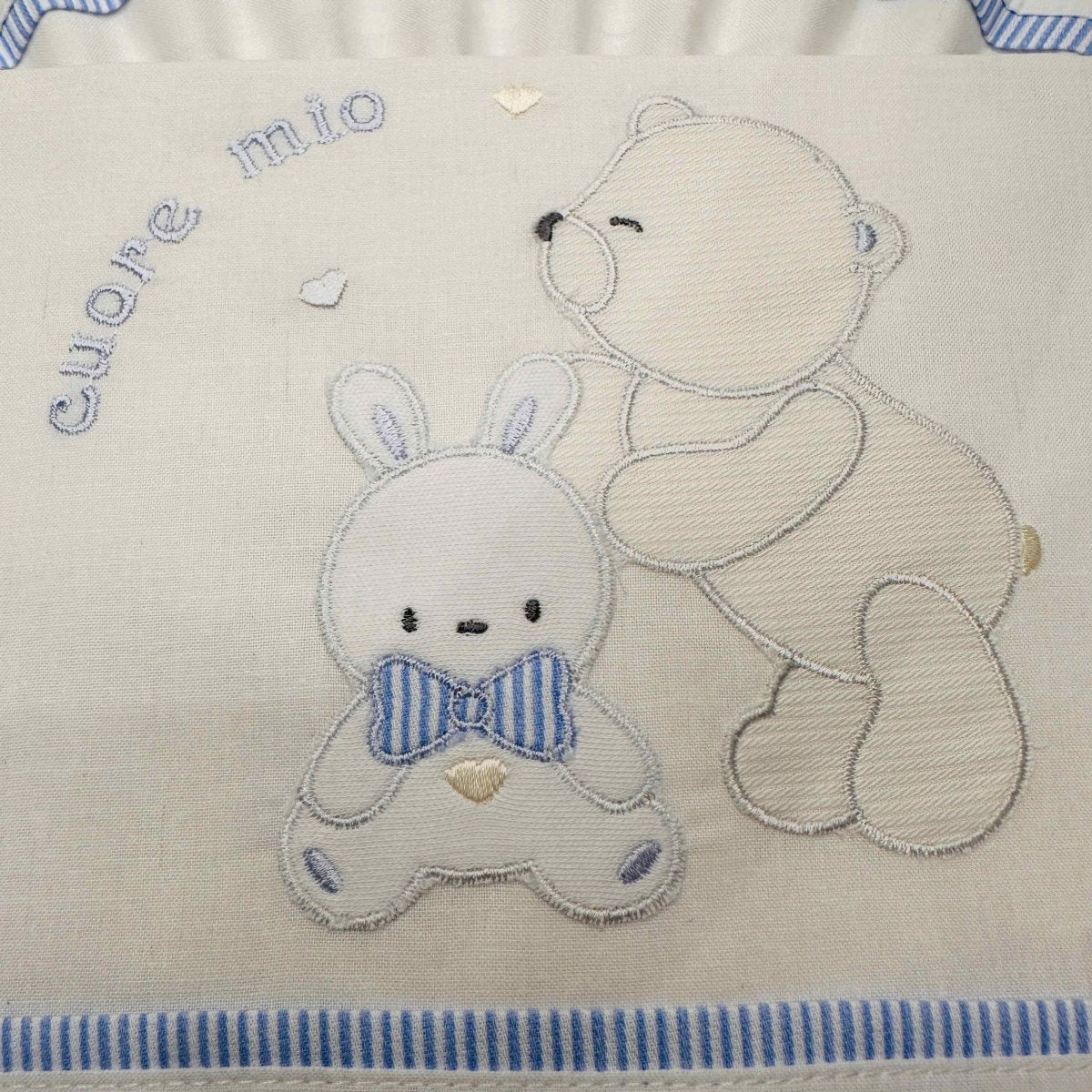 Lenzuola carrozzina celeste ART LC015162 - Piccole Canaglie - PC20507