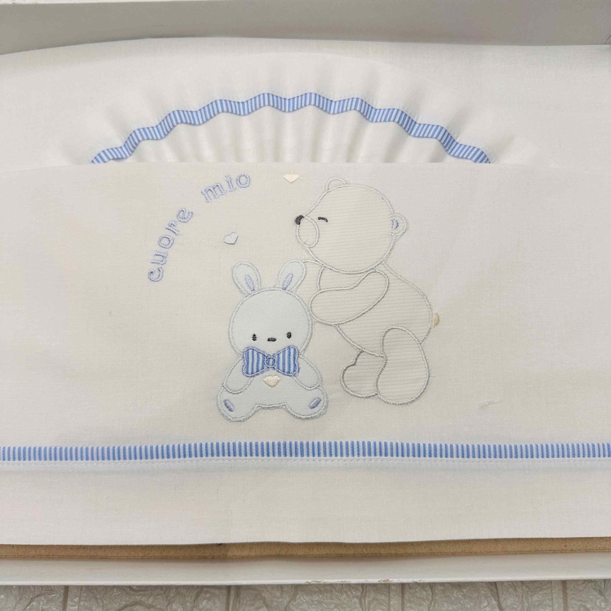 Lenzuola carrozzina celeste ART LC015162 - Piccole Canaglie - PC20507