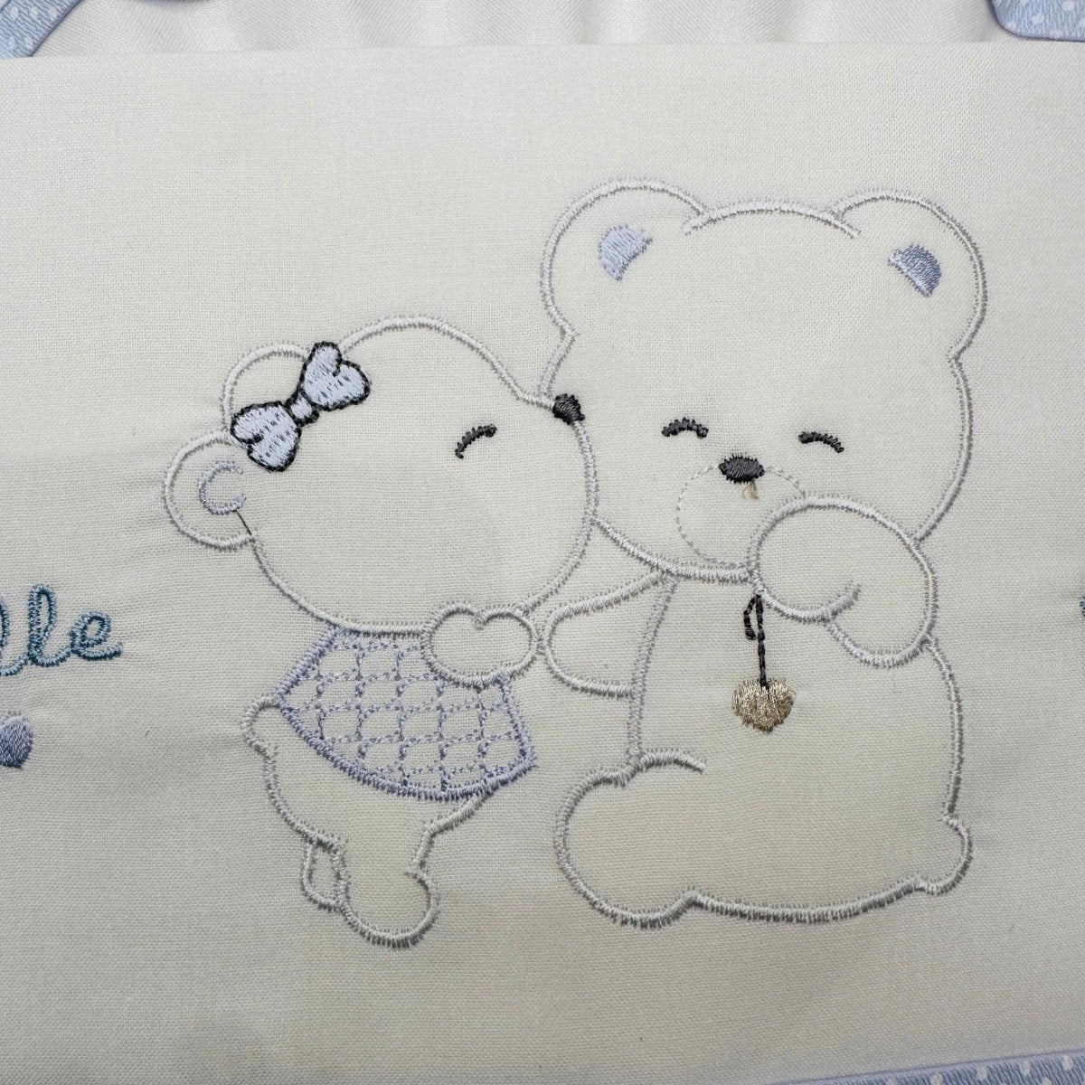 Lenzuola carrozzina celeste ARTLC015150 - Piccole Canaglie - PC20510