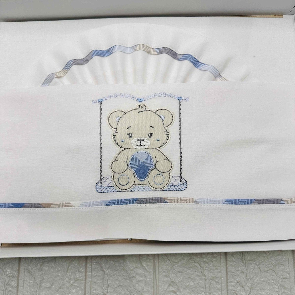 Lenzuola carrozzina celeste ARTLC015160 - Piccole Canaglie - PC20511