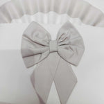 Lenzuola carrozzina fiocco tortora ART LC015104 - Piccole Canaglie - PC21919