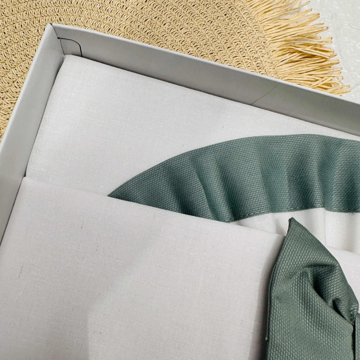 Lenzuola carrozzina fiocco verde ART LC015104 - Piccole Canaglie - PC21920