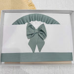 Lenzuola carrozzina fiocco verde ART LC015104 - Piccole Canaglie - PC21920
