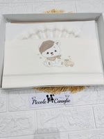 Lenzuola carrozzina orso birichino beige LC015179 - Piccole Canaglie - PC29983